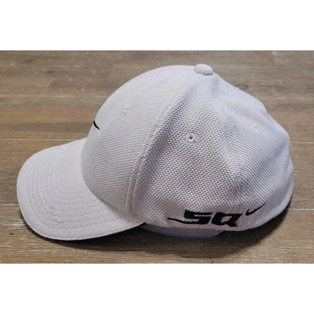Vintage Nike Golf Flex Fit Fitted Hat Size M/L SQ One Tiger Woods Swoosh